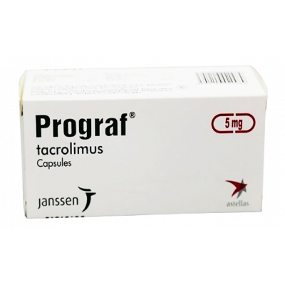 PROGRAF 5 MG ( TACROLIMUS ) 100 CAPSULES